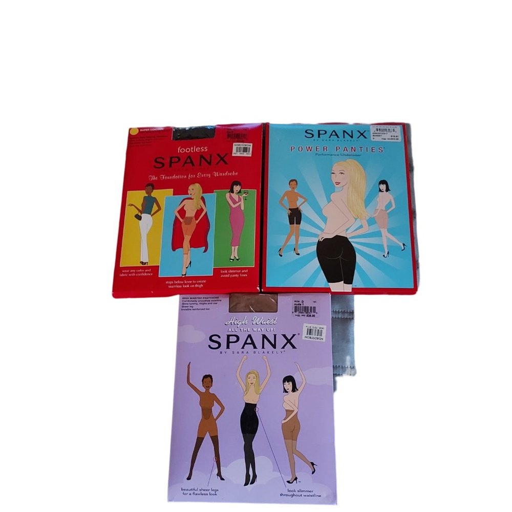 SPANX VARIETY PACK OF 3.  SIZE D,  -   170-220 POUNDS